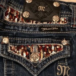 Girls kids size 12 miss me jeans inseam 29 1/2 23